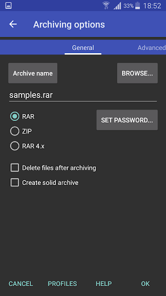 RAR скриншот